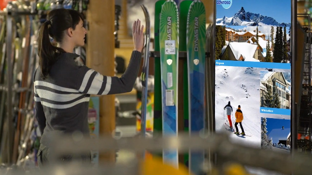 Kinect en tiendas Microsoft muestra cómo se puede usar Kinect en las tiendas