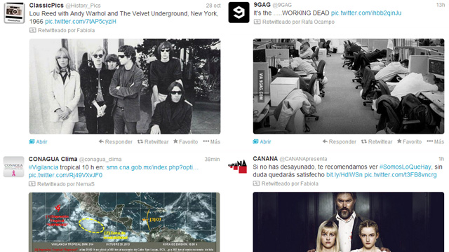 Twitter3 La más reciente actualización de Twitter es un caos de imágenes