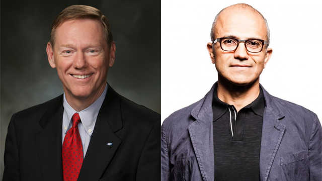 Alan Mulally y Satya Nadella Ya sólo quedan dos candidatos para CEO de Microsoft