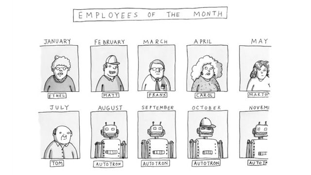 Robert Mankoff 01 La lucha entre humanos y máquinas caricaturizada en The New Yorker