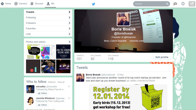 Twitter nuevo diseño1 Twitter ya prueba un nuevo diseño para la versión web