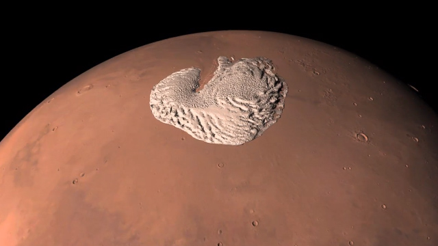 Marte Polo Norte Una vista en 360° del Polo Norte marciano