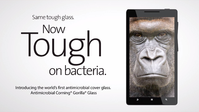 Gorilla Glass antibacterial Corning presenta una versión antibacterial de Gorilla Glass