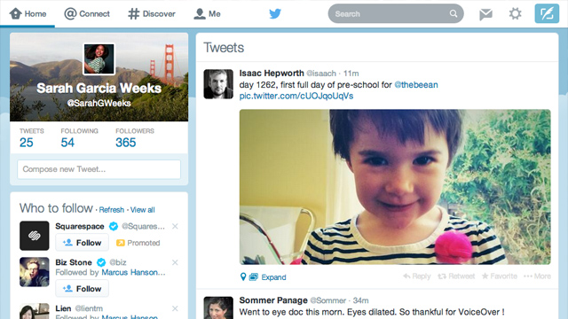 Twitter interfaz web Twitter renueva su interfaz web al estilo de sus apps