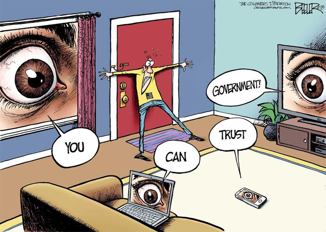 Caricatura NSA La NSA recolecta millones de imágenes de rostros en Internet