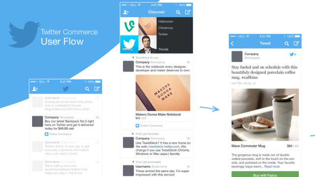 Twitter Commerce Primeras imágenes de Twitter Commerce