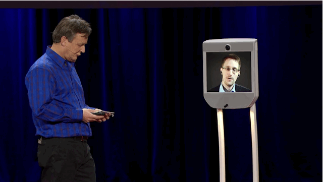 snowden La aparición sorpresa de Edward Snowden en TED 2014