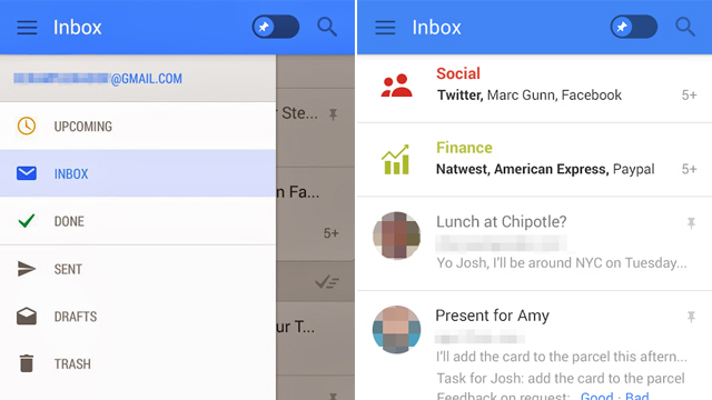 Gmail Se filtran imágenes de las nuevas funciones de Gmail
