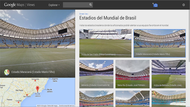 Visita los 12 estadios del Mundial con Google Maps 14 mapsstadios Visita los 12 estadios del Mundial con Google Maps