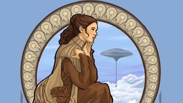 mujeres star wars00 Mujeres de Star Wars en art nouveau