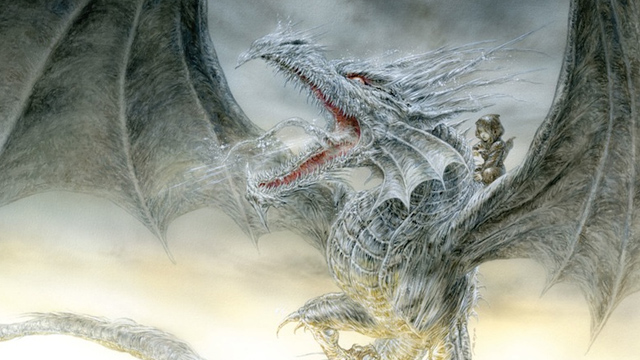ice dragon8 Primeras imágenes del cuento de George R. R. Martin ilustrado por Luis Royo