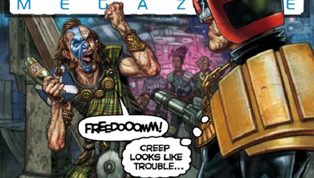 dreed El Juez Dredd dedica su portada al Referéndum de Independencia de Escocia