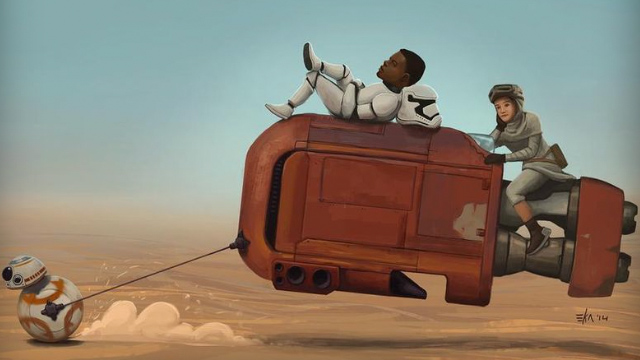 starwars Los mejores posters inspirados en el tesaer de Star Wars: The Force Awakens