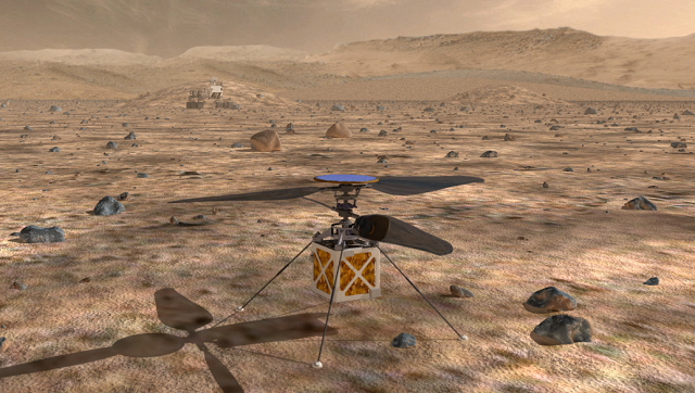 drone La NASA quiere llevar a Marte un helicóptero autónomo