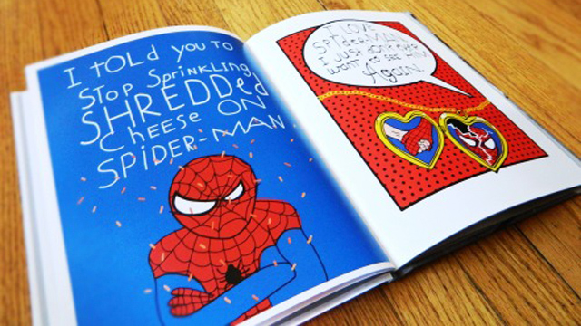 nina0 Un papá recrea las ideas de su hija con dibujos de superhéroes