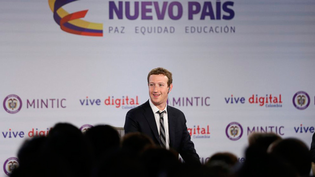 zuckerberg colombia Facebook lleva Internet gratuito a Colombia