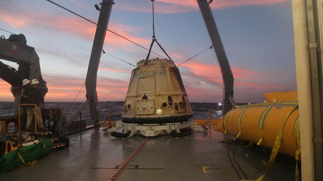 Cápsula Dragon Regresa con éxito a la Tierra la cápsula Dragon de SpaceX