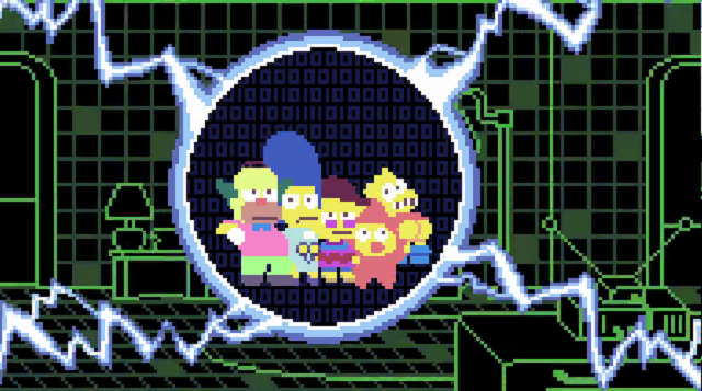 simpsons El inicio de Los Simpson en una increíble versión en pixel art