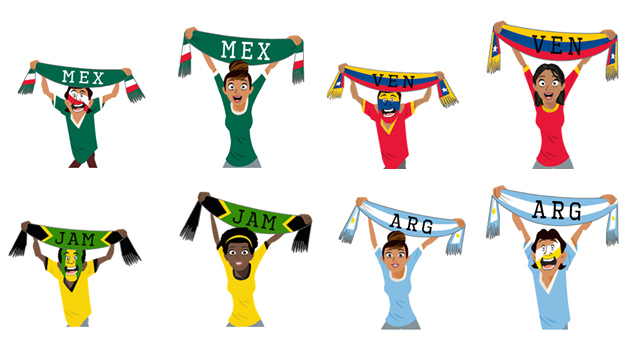 copa america Facebook lanza los stickers oficiales de la Copa America 2015