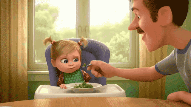 InsideOut Brocoli La versión japonesa de Riley en Inside Out no odia el brócoli