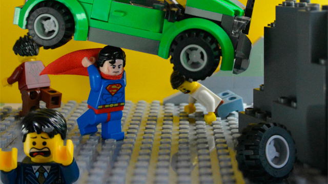 lego superheroes Portadas históricas de cómics hechas con Legos