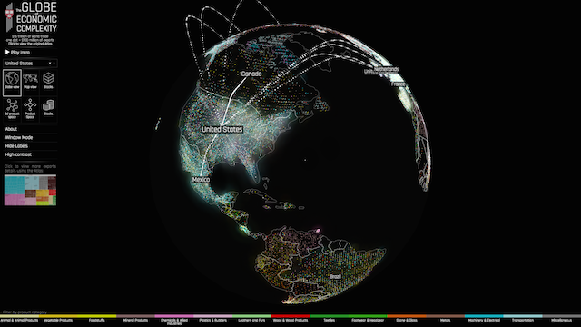 mapa interactivo economia Admira la complejidad de la economía mundial con este mapa interactivo