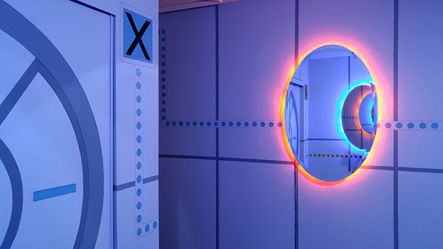 Portal1 Un niño recibió de regalo la mejor habitación inspirada en Portal