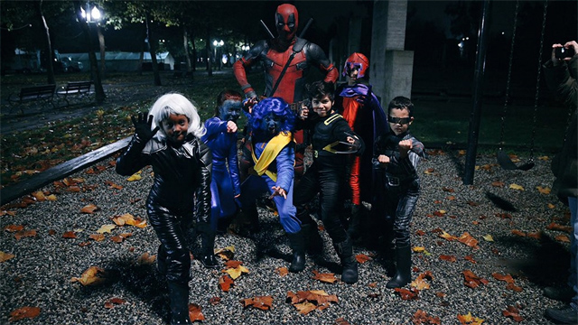 Deadpool1 Ryan Reynolds celebró el Halloween como Deadpool