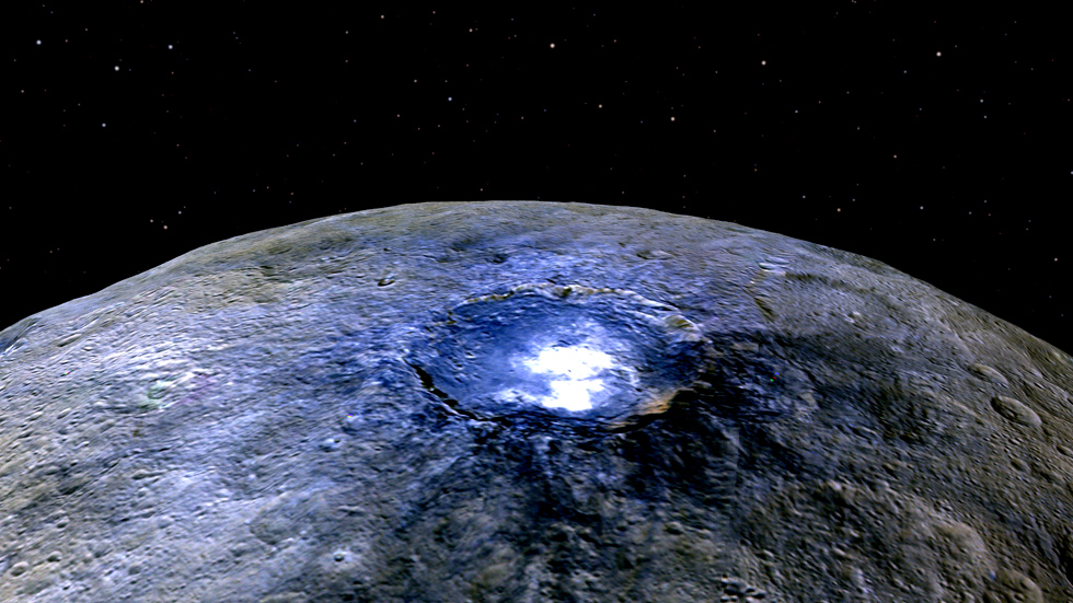Ceres Los científicos creen que los puntos brillantes de Ceres son sal