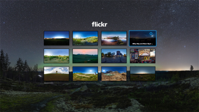 FlickrVR Flickr estrena su aplicación de realidad virtual para el Gear VR
