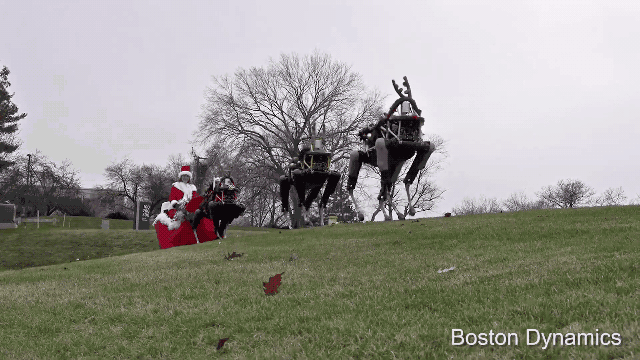 Renos robot Los robots de Google celebran la Navidad... y dan miedo