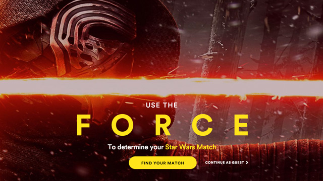 Spotify Use the force Spotify te dice qué personaje de Star Wars: The Force Awakens es compatible contigo