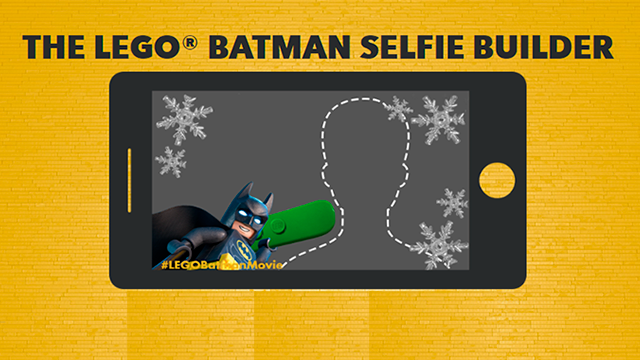 batman selfie Ya puedes tomarte una selfie con Lego Batman