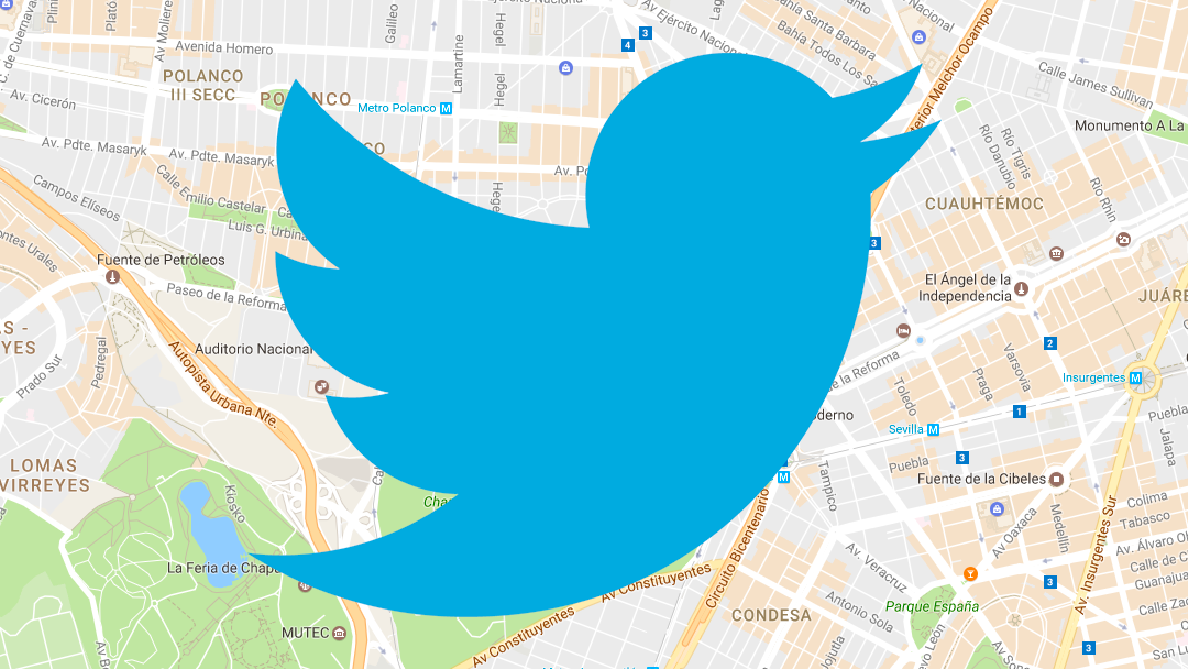 twitter mapas Twitter permite compartir la ubicación a través de mensajes directos