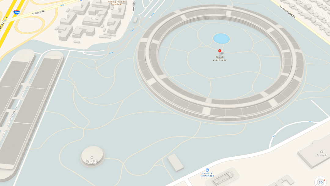 apple park2 Ya puedes visitar el nuevo campus de Apple con la app de Mapas en iOS