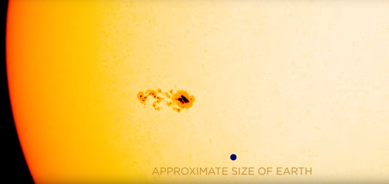 La Nasa registra una nueva mancha solar que es más grande que la Tierra 17 mancha solar La Nasa registra una nueva mancha solar que es más grande que la Tierra