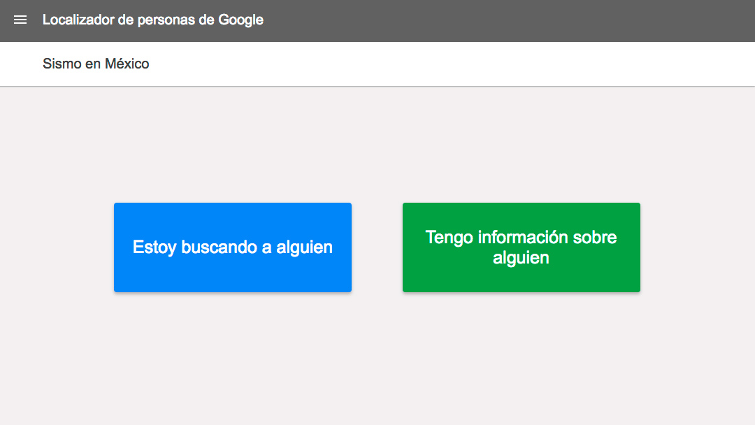 google localizador personas Google activa su herramienta para localizar personas tras el sismo en México