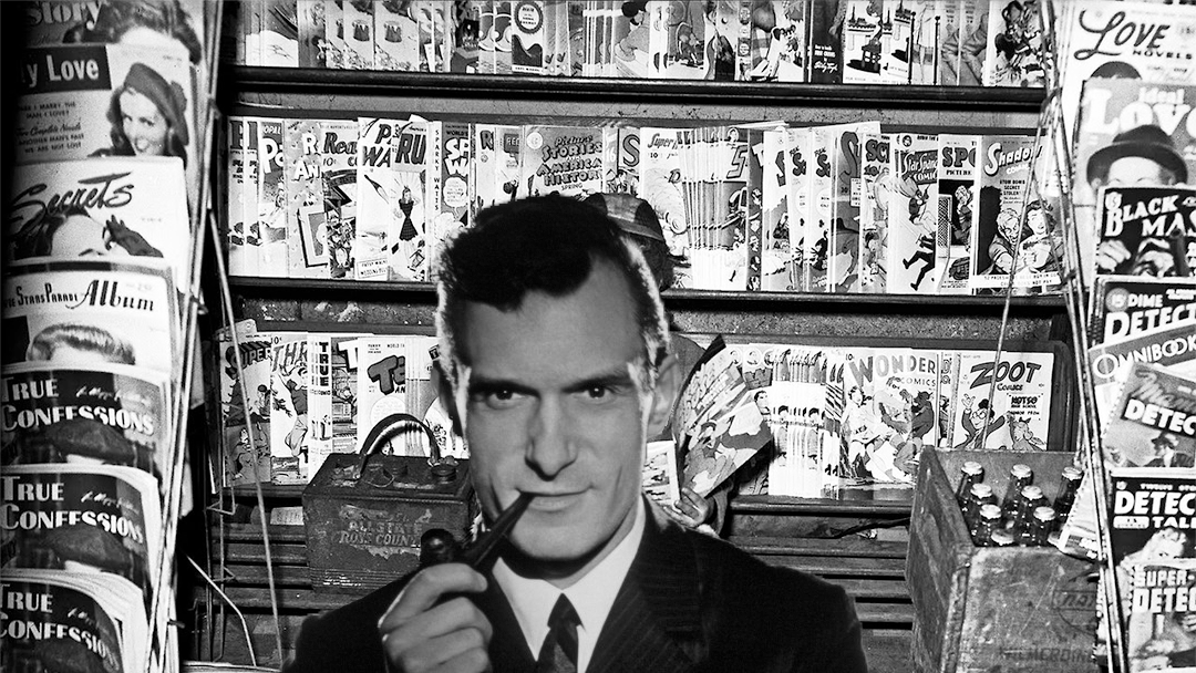 Hugh Hefner empezó su carrera dibujando cómics en la secundaria