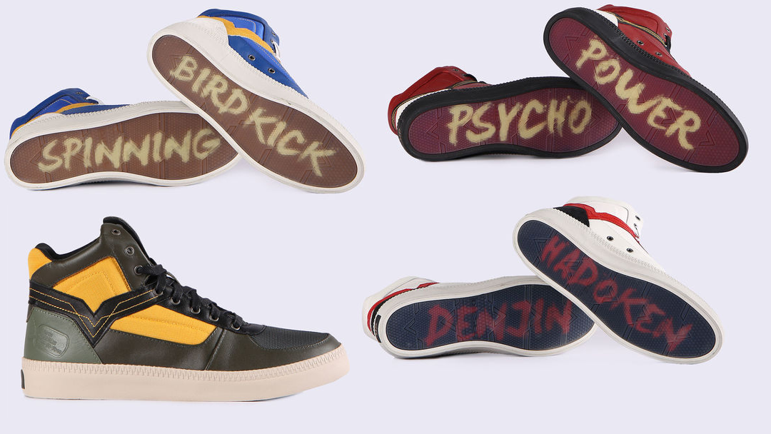 the diesel x street fighter Diesel presenta su colección de tenis inspirada en Street Fighter