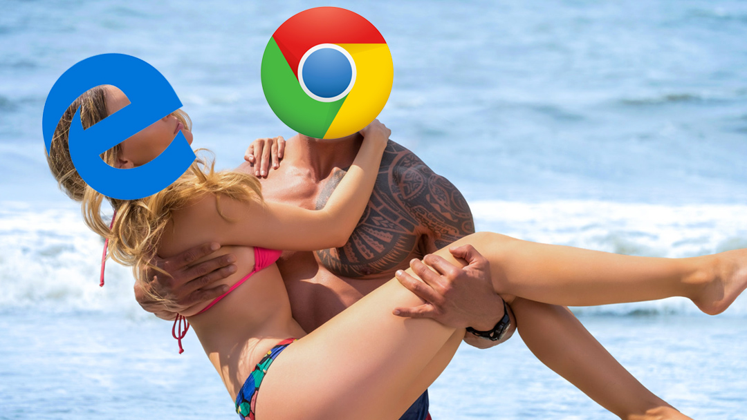 chrome edge Chrome salvó a Microsoft luego de que Edge se trabara en medio de una presentación