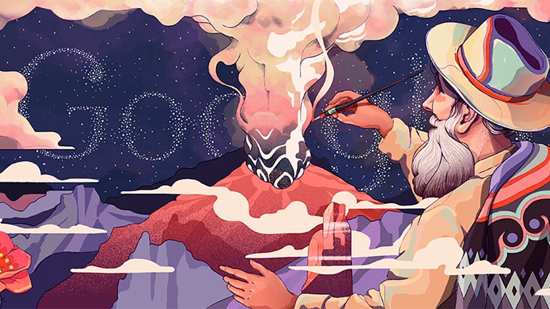 doodle Google festeja al pintor mexicano Dr. Atl con un espectacular Doodle