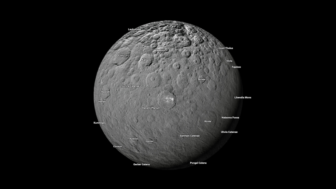 google earth ceres Ahora podrás explorar lunas y planetas desde Google Maps