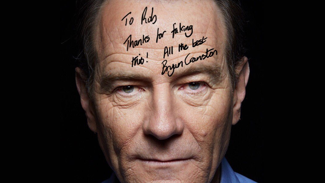 bryan Bryan Cranston anuncia que se retira... de dar autógrafos