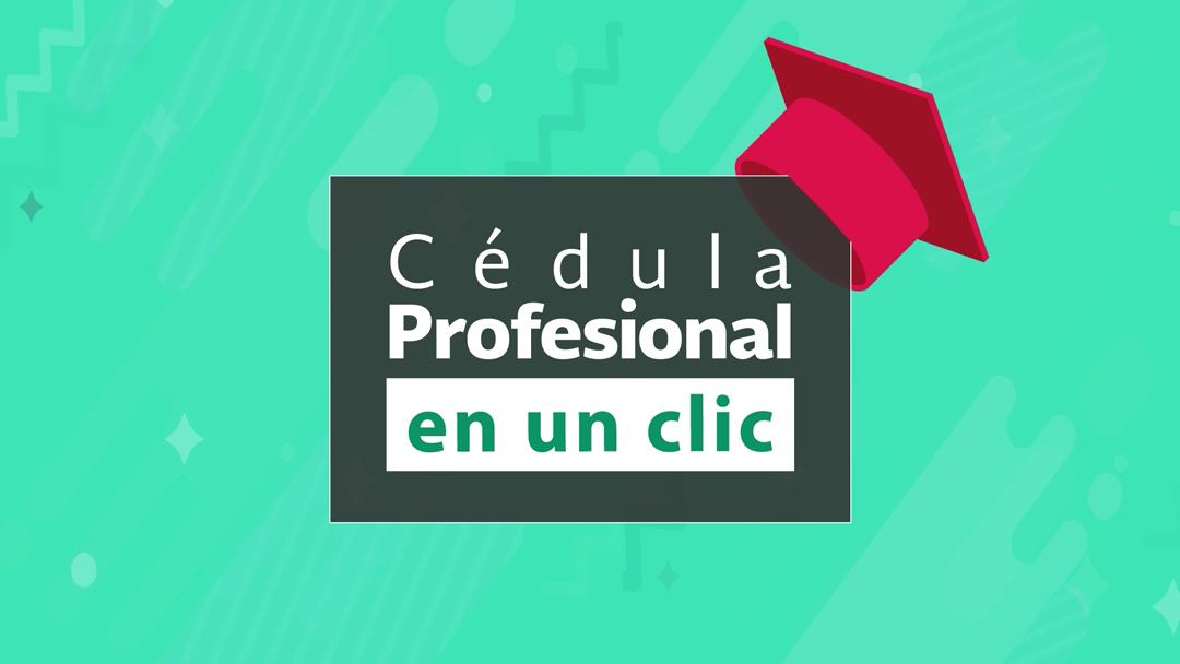 poster de cédula profesional electrónica en un clic