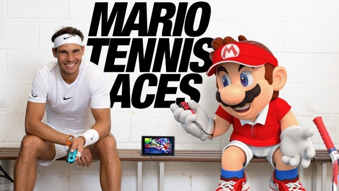 Mario Bros y Rafael Nadal juntos en un comercial