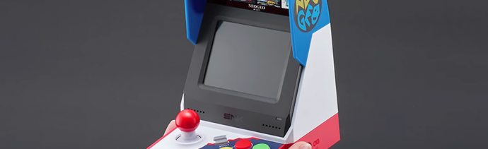 esta es la neo geo mini, consola retro de SNK