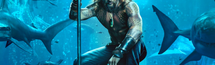 Jason Momoa como Aquaman en poster oficial