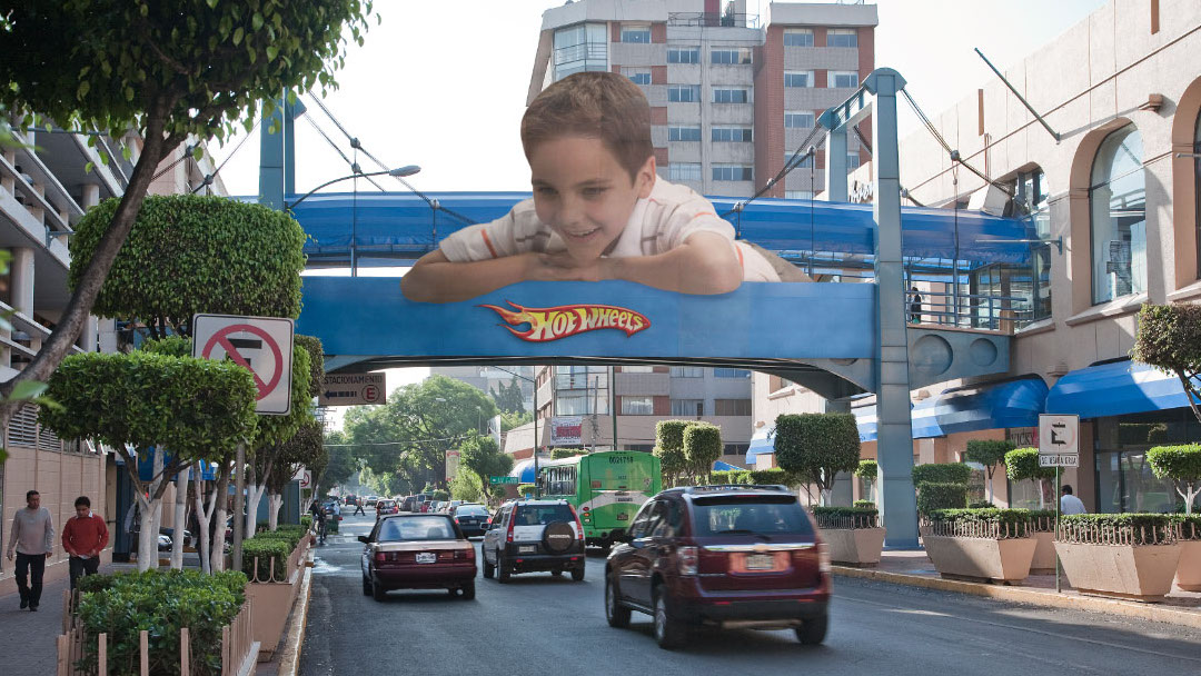 Publicidad de Mattel Hot Weels en México