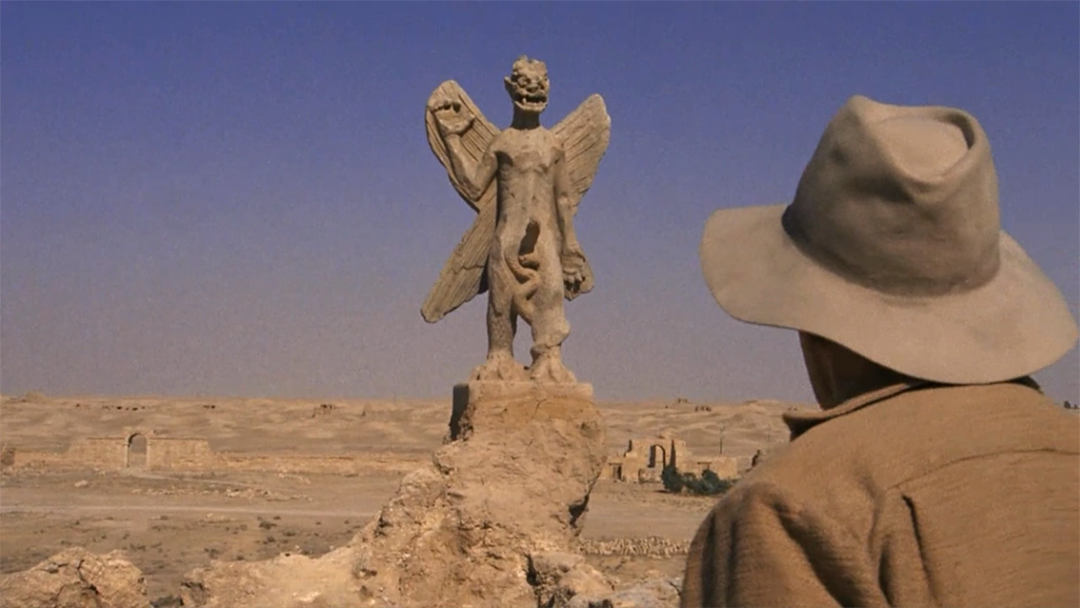 Una estatua de Pazuzu, el demonio