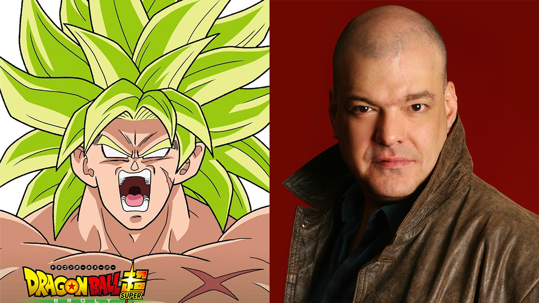 Broly con Ricardo Burst, el actor que le da vida